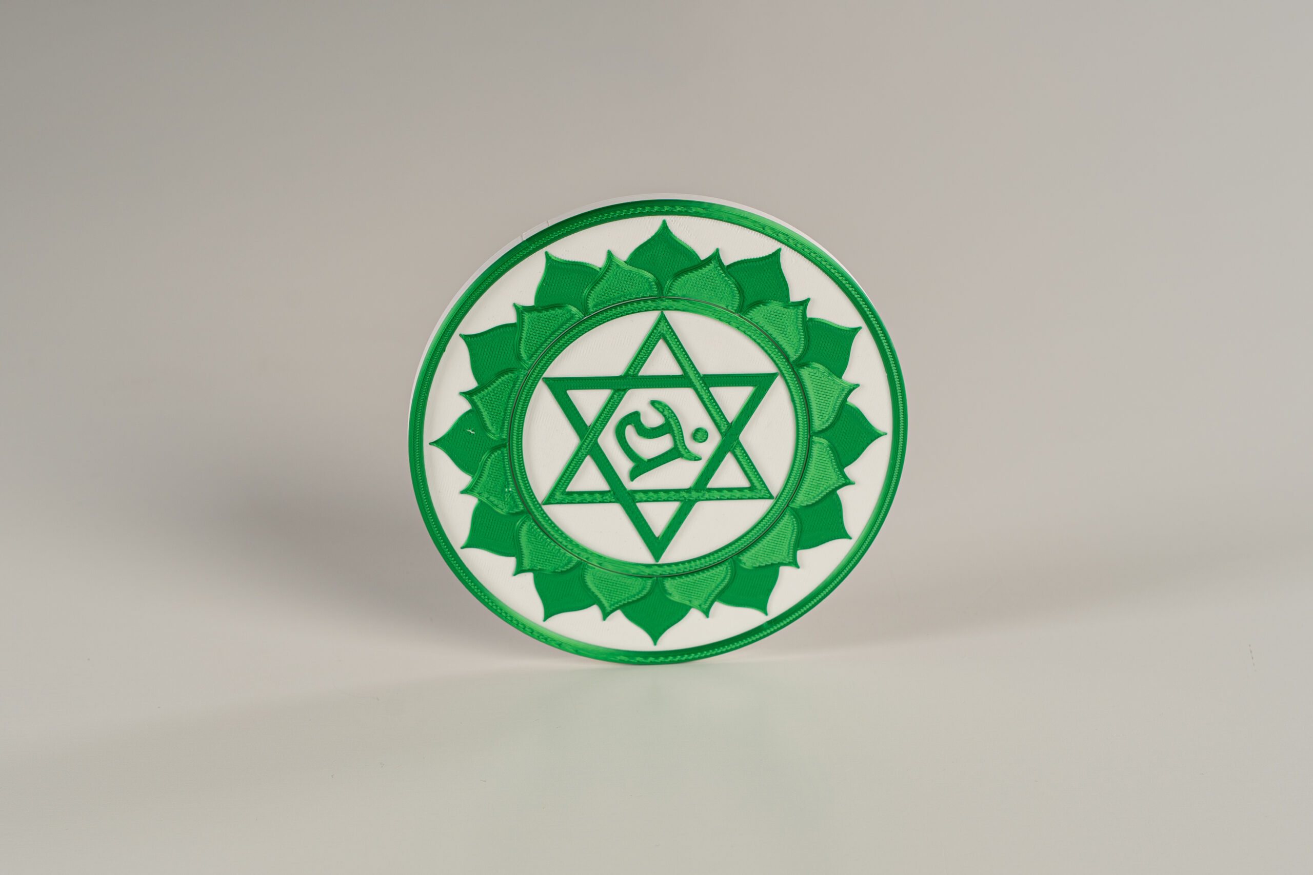 Herzchakra auf der Zentari Matte für Entspannung im Brustraum und ruhige